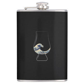 Kanagawa Glencairn Glass Hip Flask