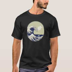 Kanagawa Great Japanese Wave Mount Fuji Woodblock  T-Shirt