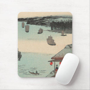 Kanagawa, Japan: Vintage Ukiyo-e Woodblock Print Mouse Pad