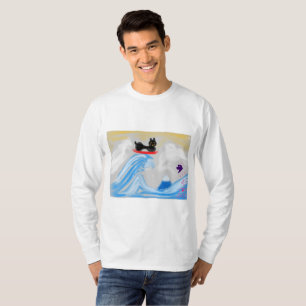 Kanagawa Oki Minamiura (Surfing Cats) T-Shirt