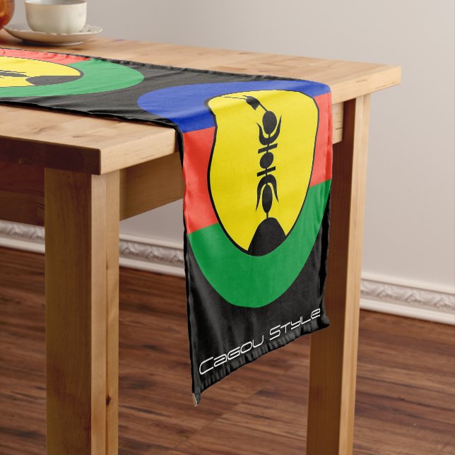 Kanak Flag table path Short Table Runner (In Situ)