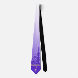 Kanak.Purple arrowhead necktie. Tie