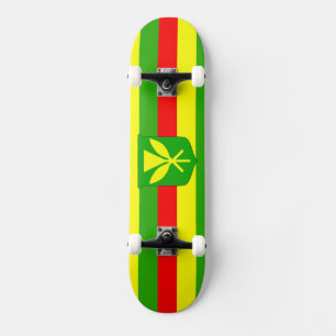 Kanaka Maoli Flag Skateboard