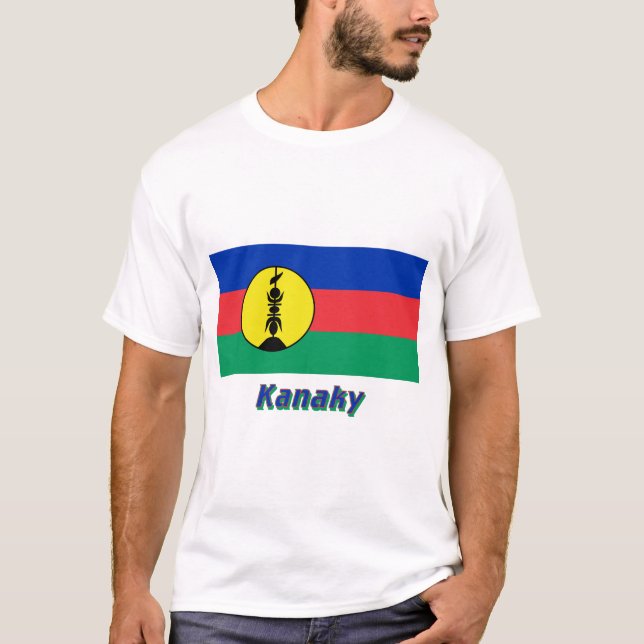 Kanaky Flag with Name T-Shirt (Front)
