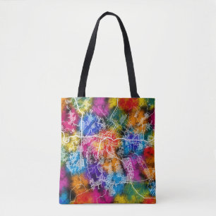 Kananga Democratic Republic of the Congo City Map Tote Bag