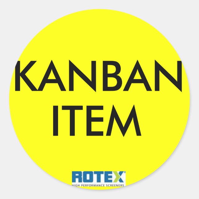 KANBAN ITEM CLASSIC ROUND STICKER (Front)
