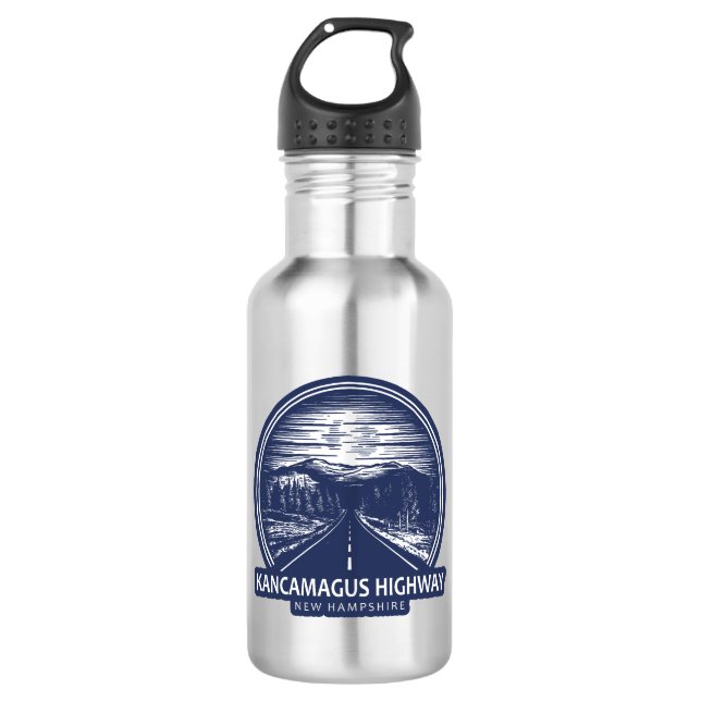 Kancamagus Highway New Hampshire Forest 532 Ml Water Bottle (Front)