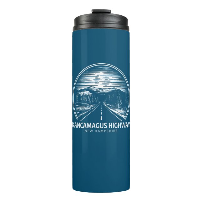 Kancamagus Highway New Hampshire Forest Thermal Tumbler (Front)