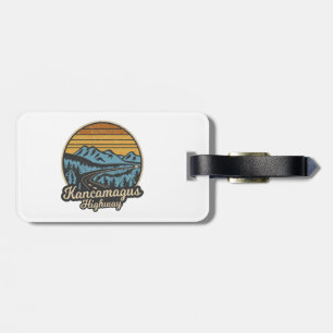 Kancamagus Highway New Hampshire Retro Luggage Tag