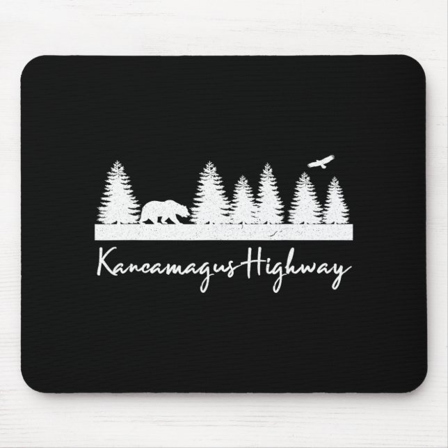 Kancamagus Highway New Hampshire Rustic Bear Wildl Mouse Pad (Front)