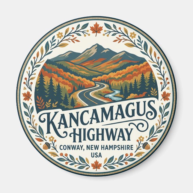 Kancamagus Highway USA Magnet (Front)