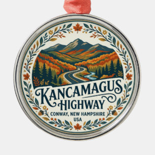 Kancamagus Highway USA Metal Ornament