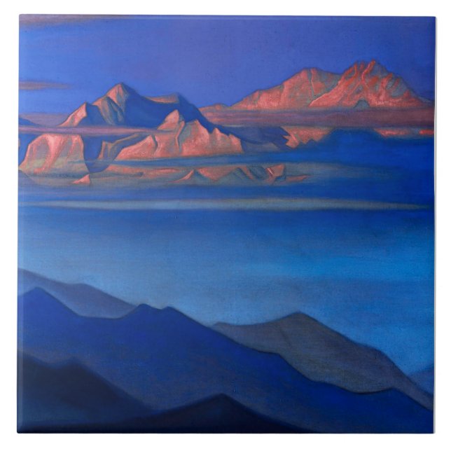 “Kanchenjunga” by Nicholas Roerick Ceramic Tile (Front)