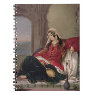 Kandahar Lady of Rank, Engaged in Smoking, plate 2 Notebook