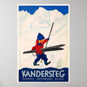 Kandersteg Swiss Alps Suisse Mountains Switzerland Poster
