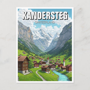 Kandersteg Switzerland Travel Postcard