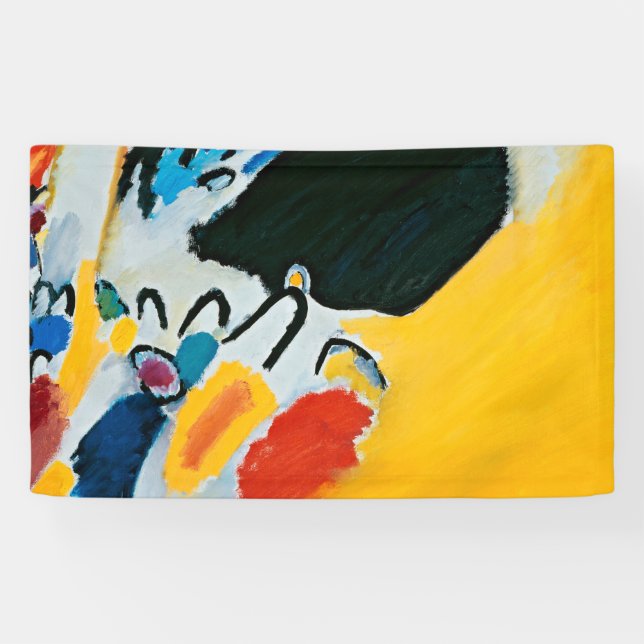 Kandinski Impression III Concert Abstract Painting Banner (Horizontal)