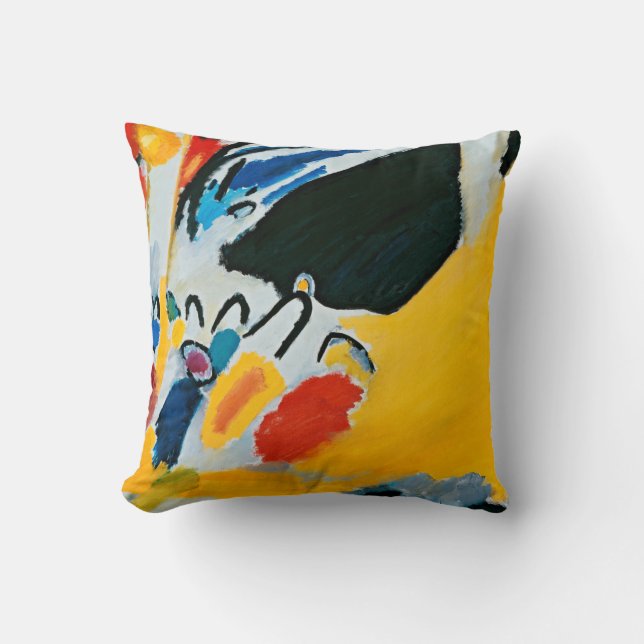 Kandinski Impression III Concert Abstract Painting Cushion (Front)