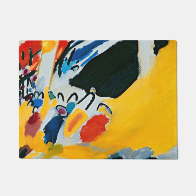 Kandinski Impression III Concert Abstract Painting Doormat (Front)