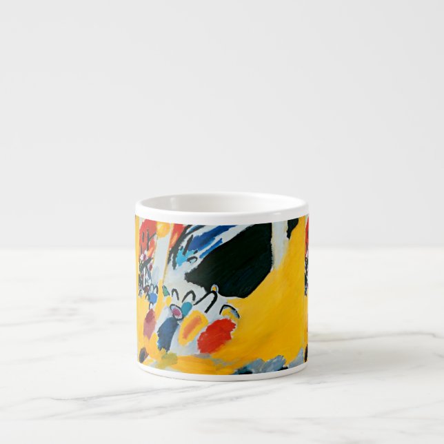 Kandinski Impression III Concert Abstract Painting Espresso Cup (Front)