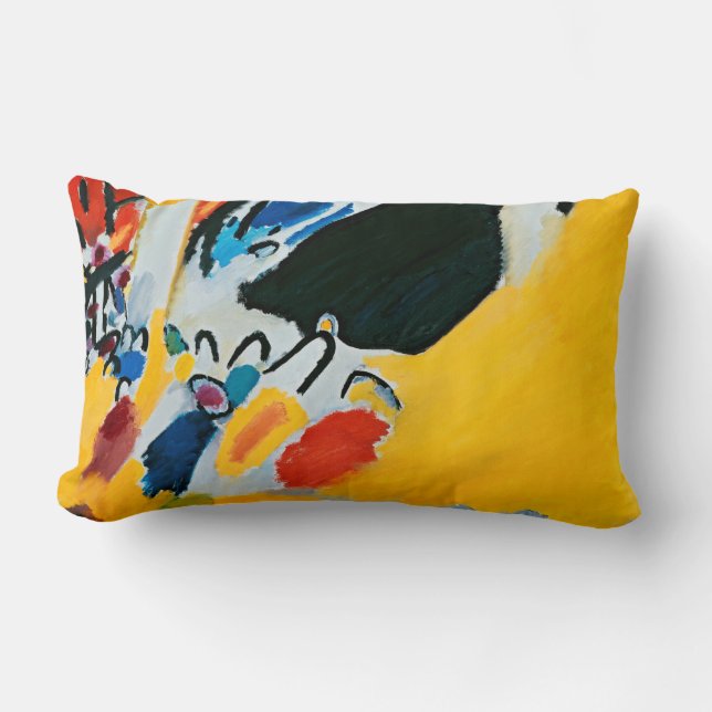 Kandinski Impression III Concert Abstract Painting Lumbar Cushion (Front)