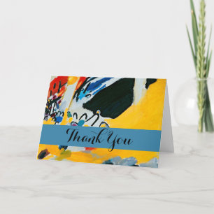 Kandinski Impression III Concert Abstract Painting Thank You Card