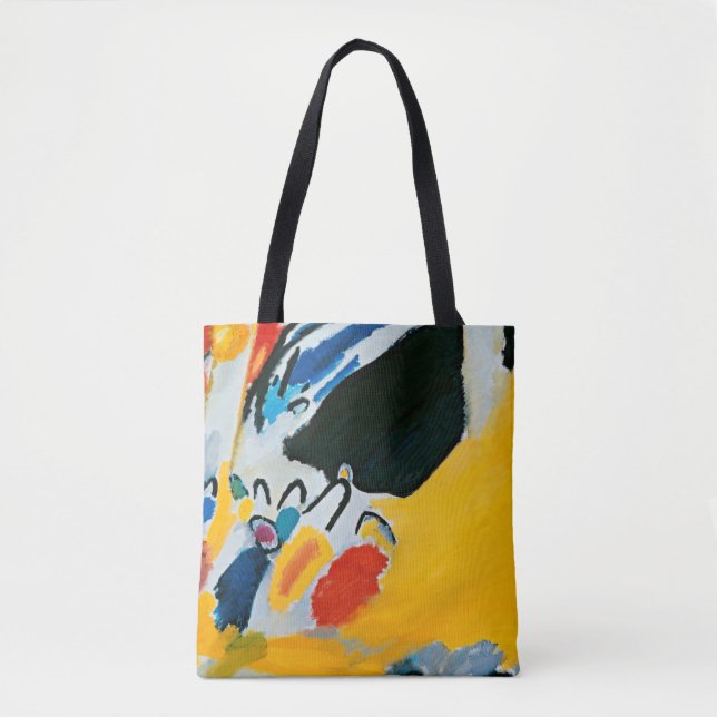 Kandinski Impression III Concert Abstract Painting Tote Bag (Front)