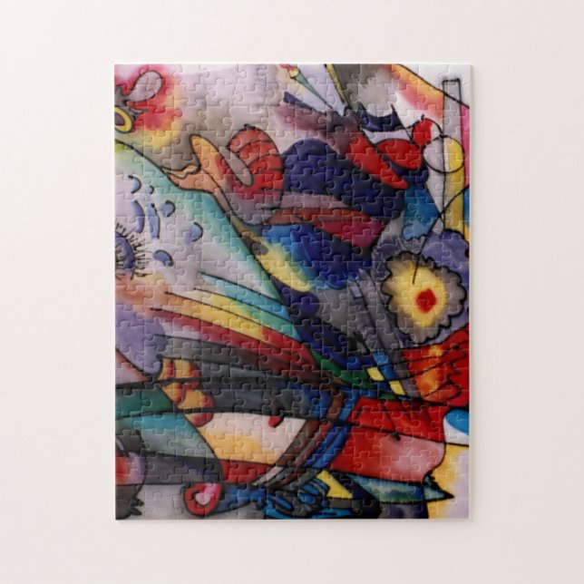Kandinsky 1913 Abstract Art Painting Jigsaw Puzzle (Vertical)