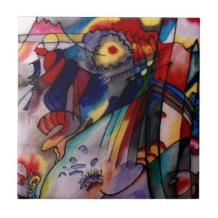 Kandinsky 1913 Abstract Painting Ceramic Tile
