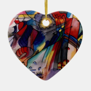 Kandinsky 1913 Abstract Painting Ceramic Tree Decoration