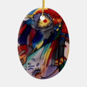 Kandinsky 1913 Abstract Painting Ceramic Tree Decoration