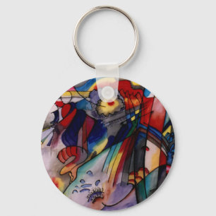 Kandinsky 1913 Abstract Painting Key Ring
