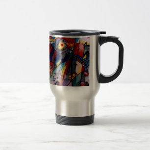 Kandinsky 1913 Abstract Painting Travel Mug