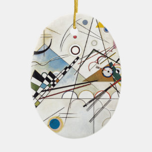 Kandinsky 1923/composition viii/pixdezines ceramic tree decoration