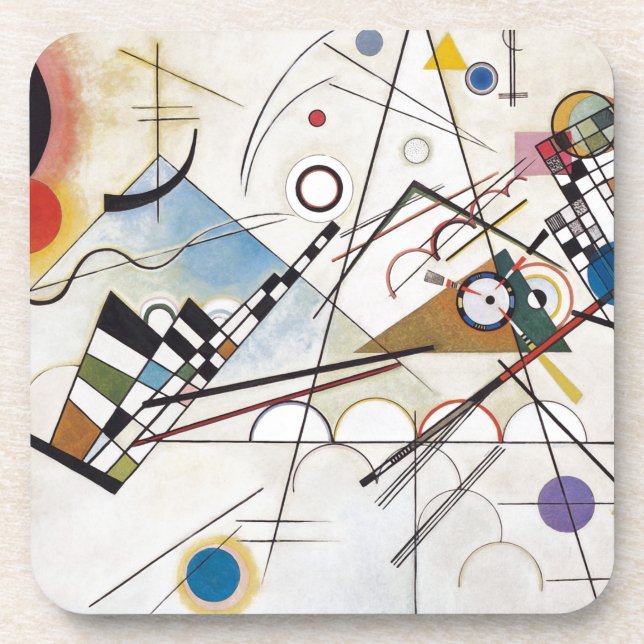 Kandinsky 1923/composition viii/pixdezines coaster (Front)