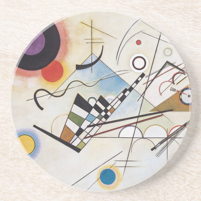 Kandinsky 1923/composition viii/pixdezines coaster (Front)