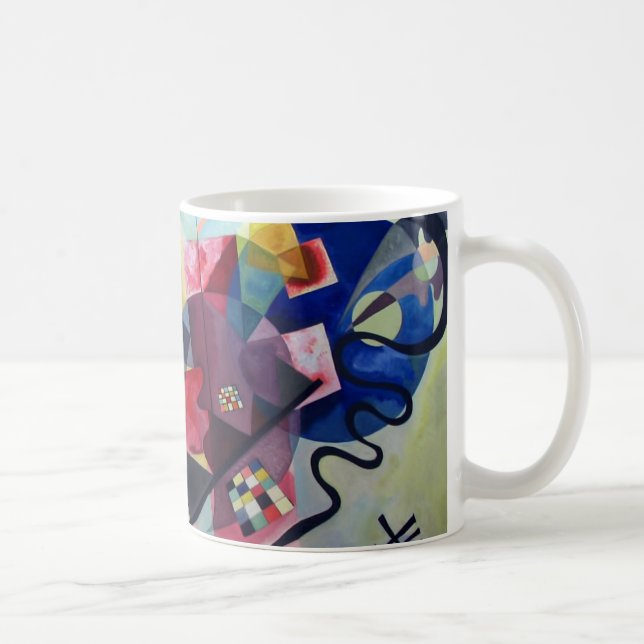 Kandinsky 1925/yellow/red/blue/pixdezines coffee mug (Right)