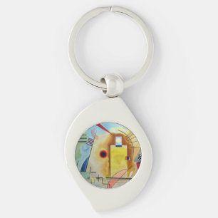Kandinsky 1925/yellow/red/blue/pixdezines key ring