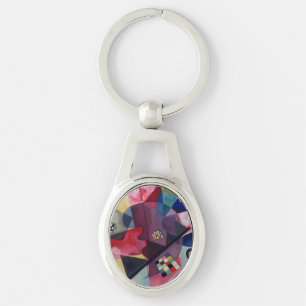 Kandinsky 1925/yellow/red/blue/pixdezines key ring