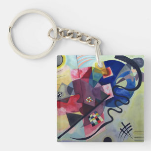 Kandinsky 1925/yellow/red/blue/pixdezines key ring