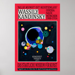 Kandinsky 1971 Exhibition Poster Abstract