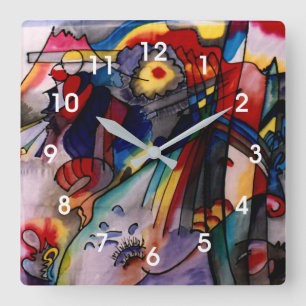 Kandinsky - 293 square wall clock
