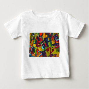 Kandinsky 304 Colourful Abstract Artwork Baby T-Shirt