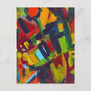 Kandinsky 304 Colourful Abstract Artwork Postcard