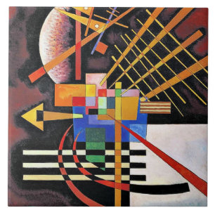 Kandinsky - Above and Left, Ceramic Tile