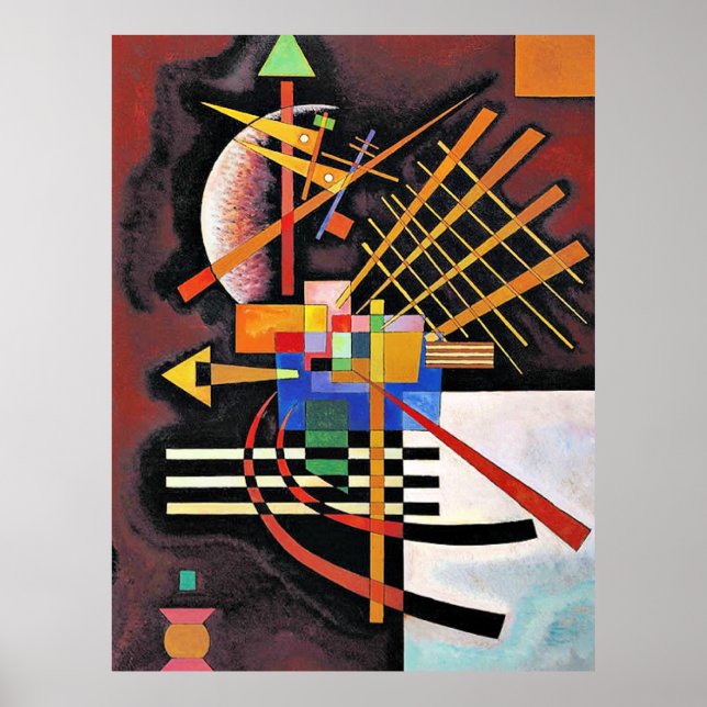 Kandinsky - Above and Left, Poster (Front)