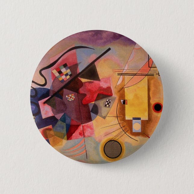 Kandinsky Abstract art 6 Cm Round Badge (Front)