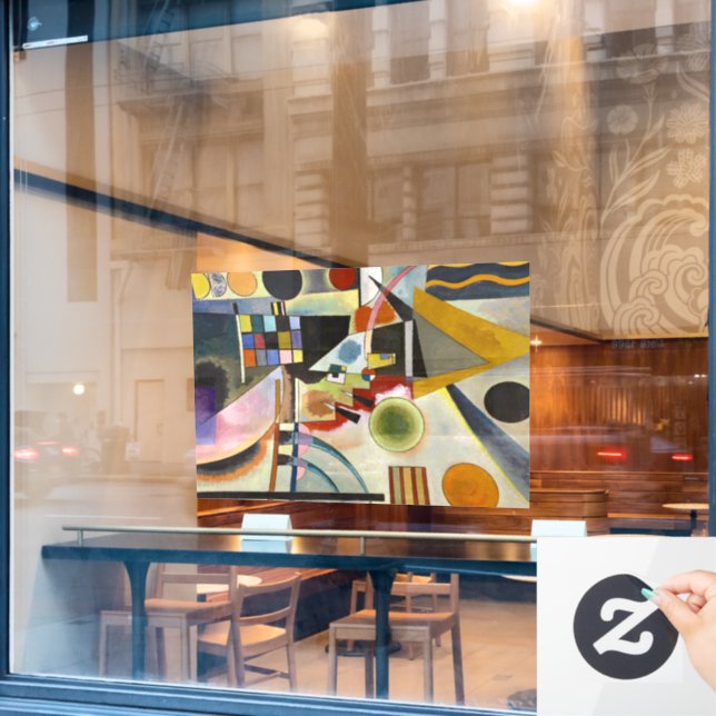 Kandinsky Abstract Artwork (Cafe Window)
