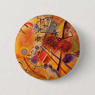 Kandinsky Abstract Artwork 6 Cm Round Badge