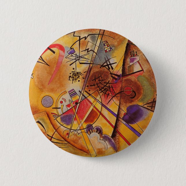 Kandinsky Abstract Artwork 6 Cm Round Badge (Front)